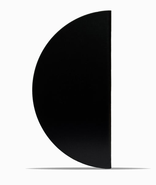 300mm Matt Black Half Moon Entry Door Pull Handles (Pair) - Modern Curved Design