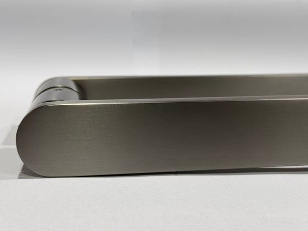 1200mm Solid Stainless steel Entry pull handle set - Brushed Gunmetal finish " CURVE SERIES"