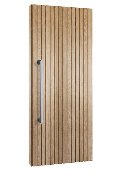 1200mm Solid Stainless steel Entry pull handle set - Brushed Gunmetal finish " CURVE SERIES"