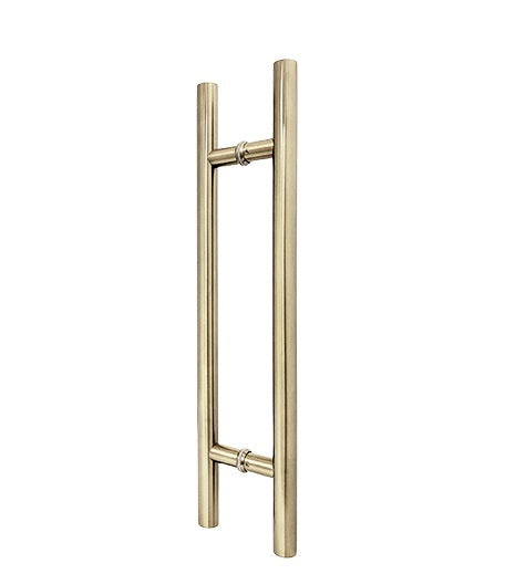 400mm Brushed Brass Entry Door Pull Handles