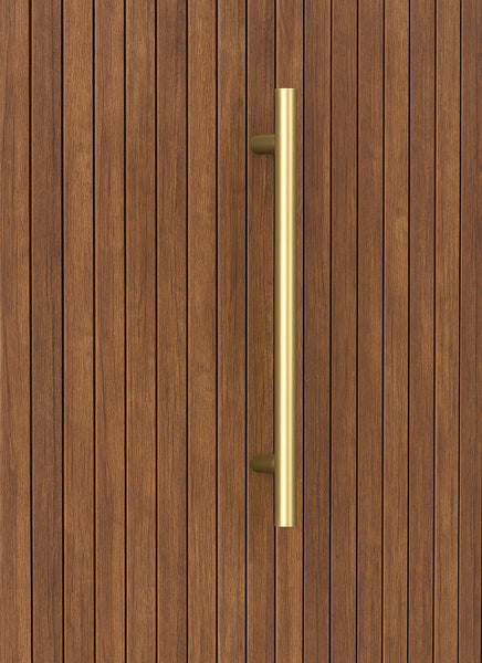 1200mm Brushed Brass Entry Door Pull Handles