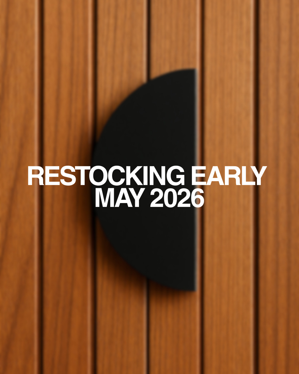 Matt Black Half Moon Entry Door Pull Handles- MEZZA LUNA 300 (Pair)