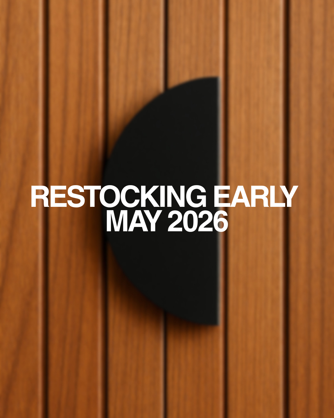 Matt Black Half Moon Entry Door Pull Handles- MEZZA LUNA 300 (Pair)