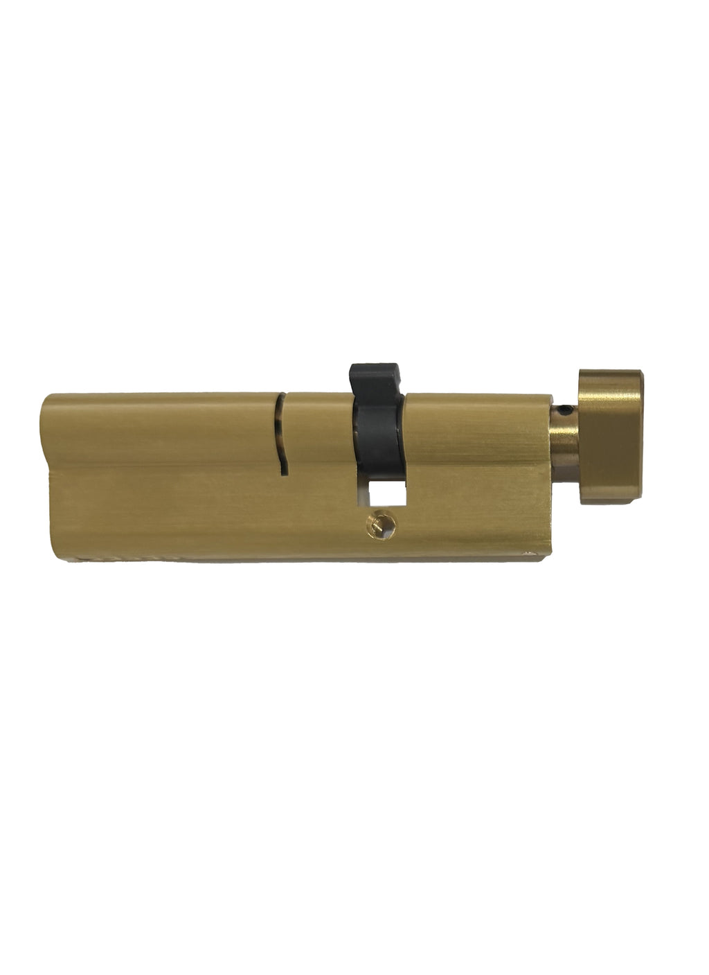 Brushed Brass Offset Euro Cylinder - 100mm