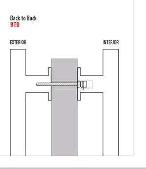Matt Black 1200mm Entry Door Pull Handles - Pair diagram