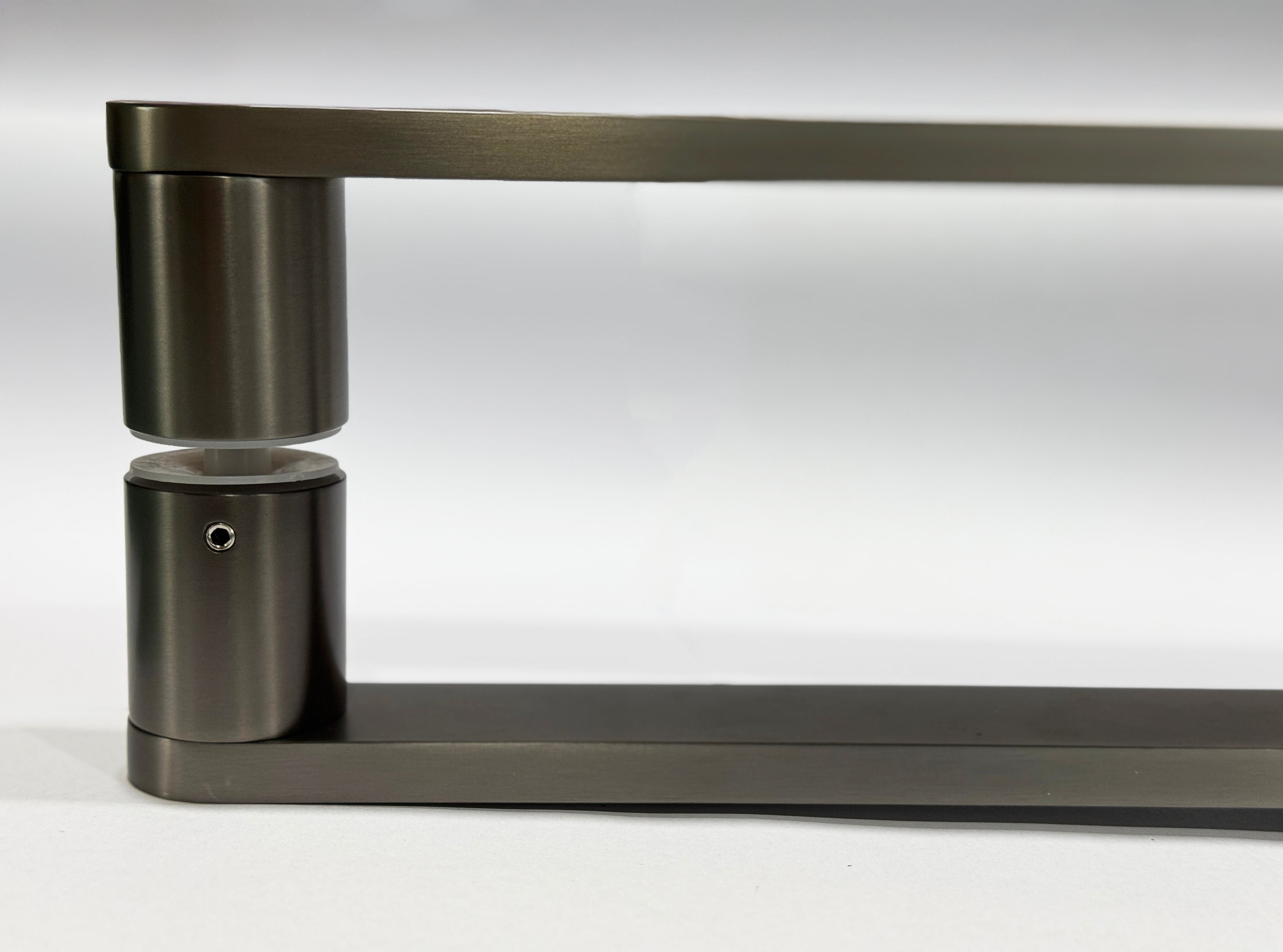 1200mm Solid Stainless steel Entry pull handle set - Brushed Gunmetal finish " CURVE SERIES"