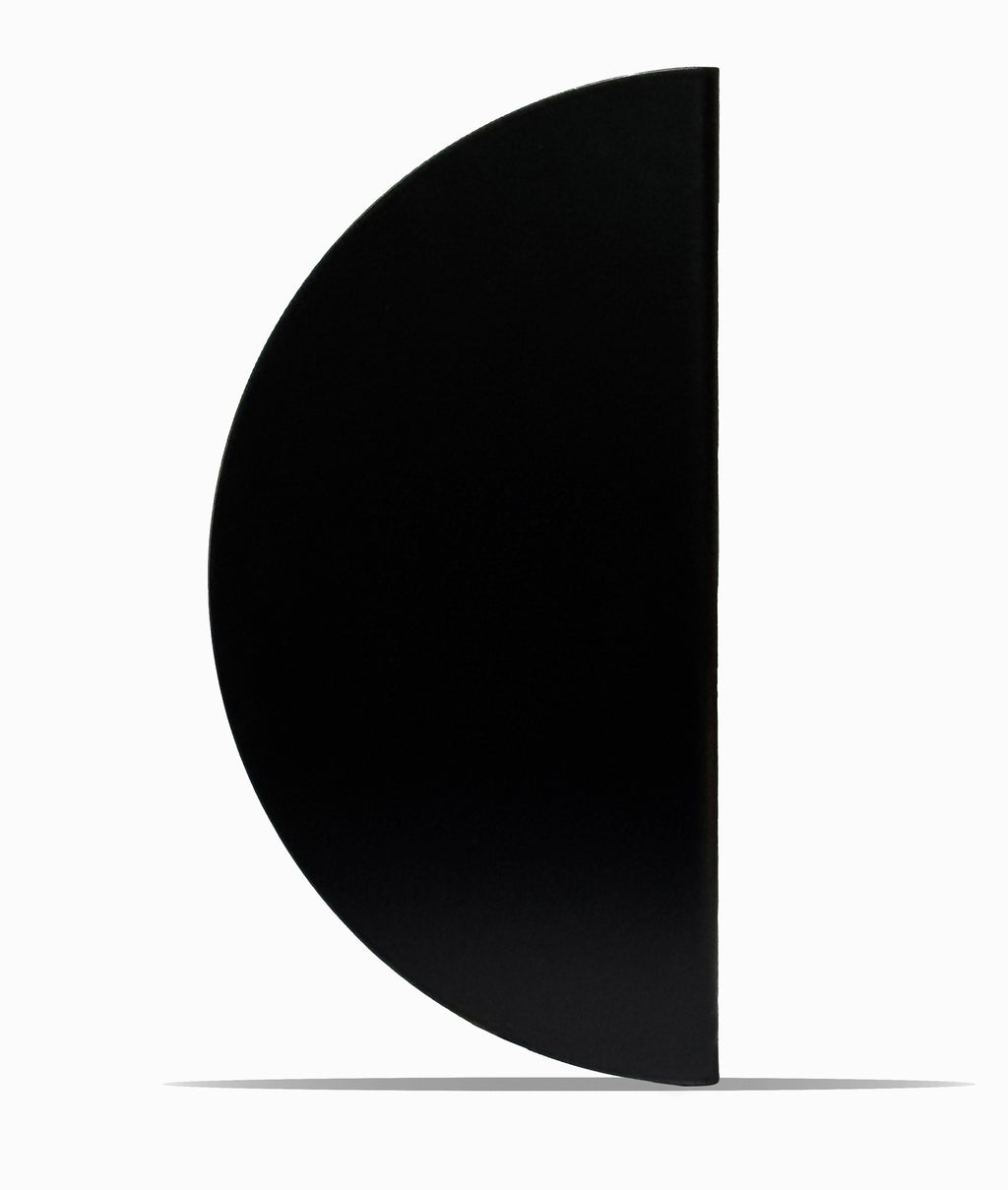 300mm Matt Black Half Moon Entry Door Pull Handles (Pair) - Modern Curved Design