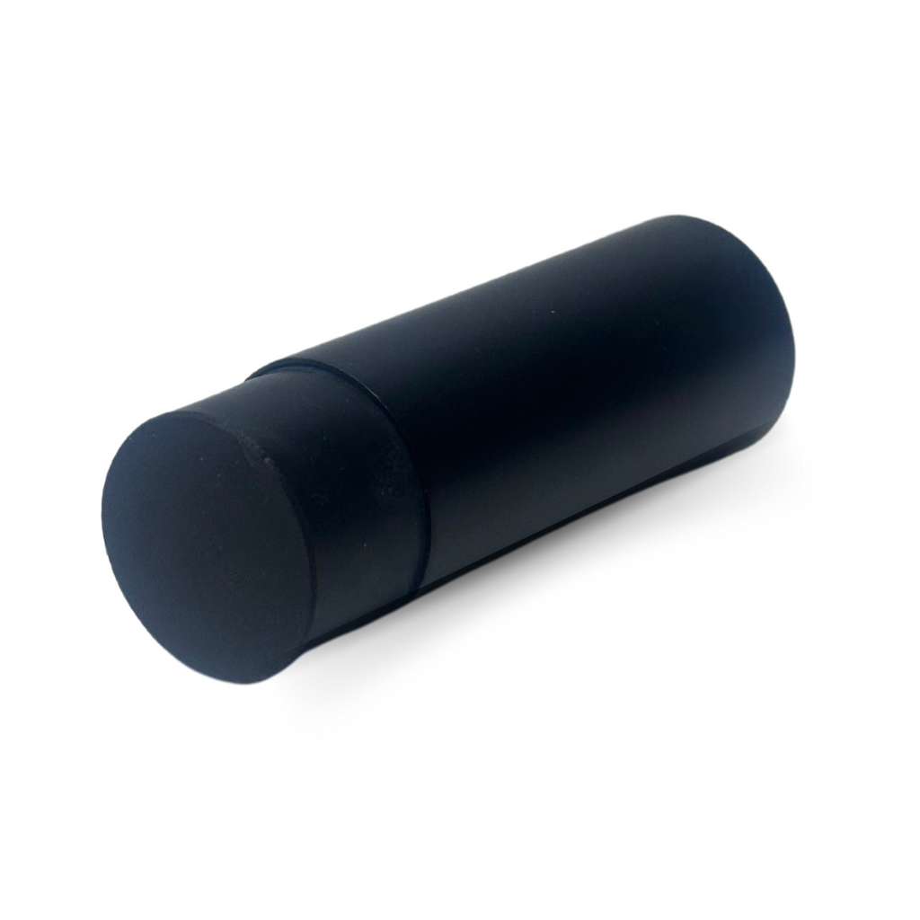 Matt black pencil wall mounted doorstop 