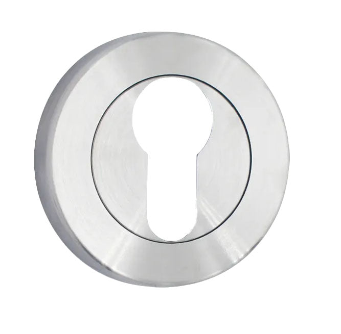 Stainless Steel Round Euro Cylinder Escutcheon