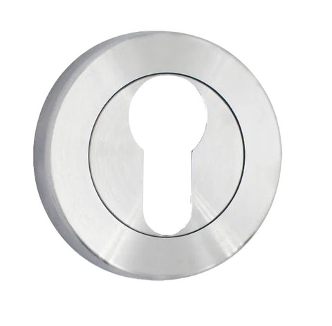Stainless Steel Round Euro Cylinder Escutcheon