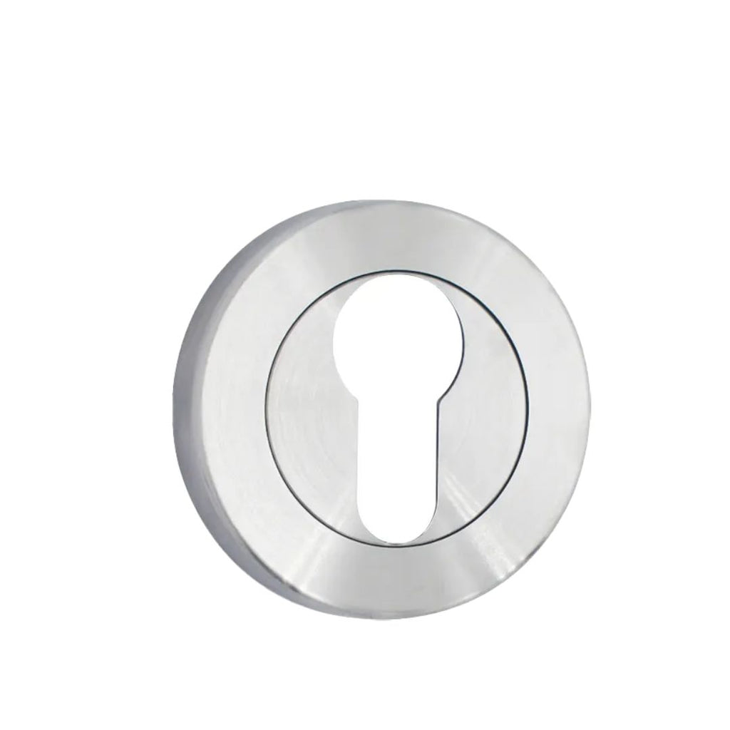 Stainless Steel Round Euro Cylinder Escutcheon