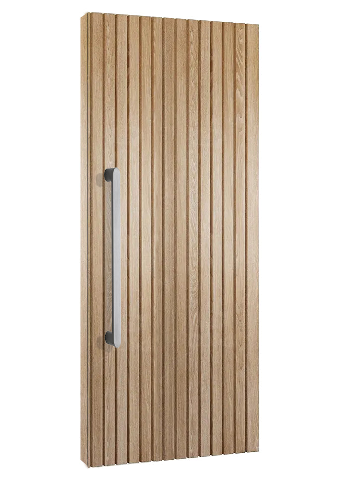 1200mm Solid Stainless steel Entry pull handle set - Brushed Gunmetal finish " CURVE SERIES"