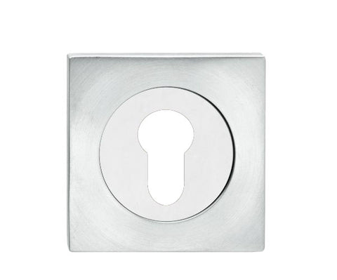 Stainless Steel Square Euro Cylinder Escutcheon