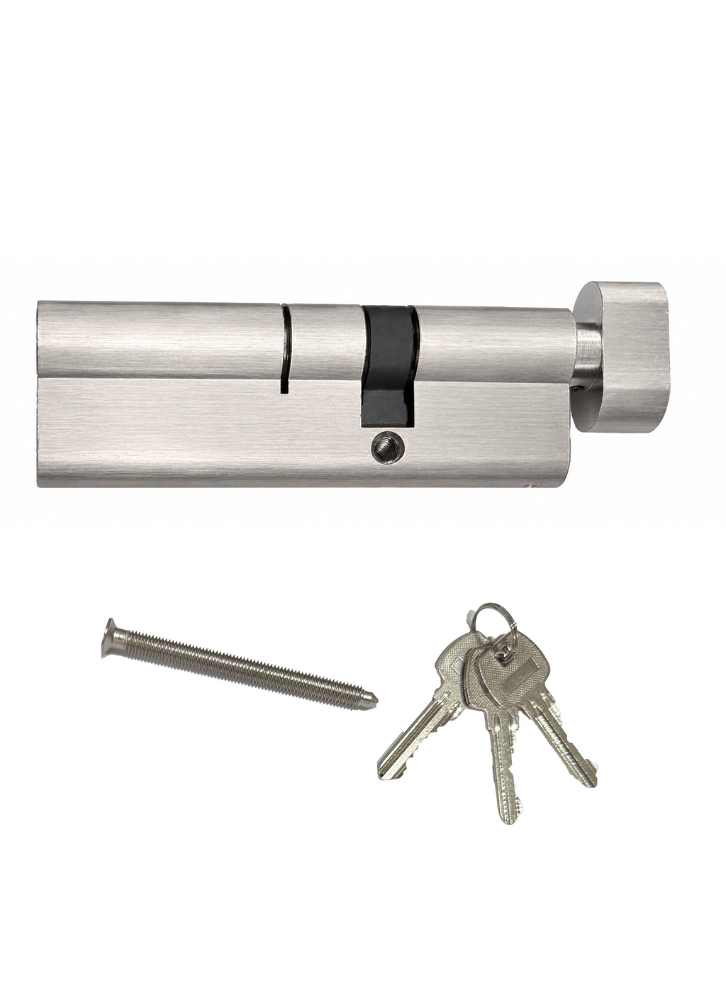 Stainless Steel Offset Euro Cylinder - 100mm