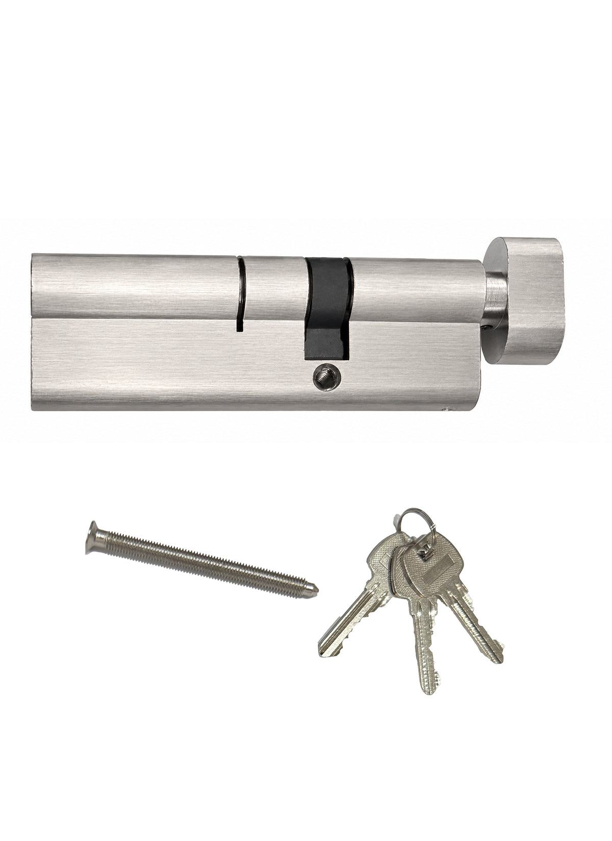Stainless Steel Offset Euro Cylinder - 100mm