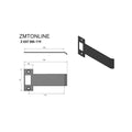 Extended Universal Strike Plate 119mm