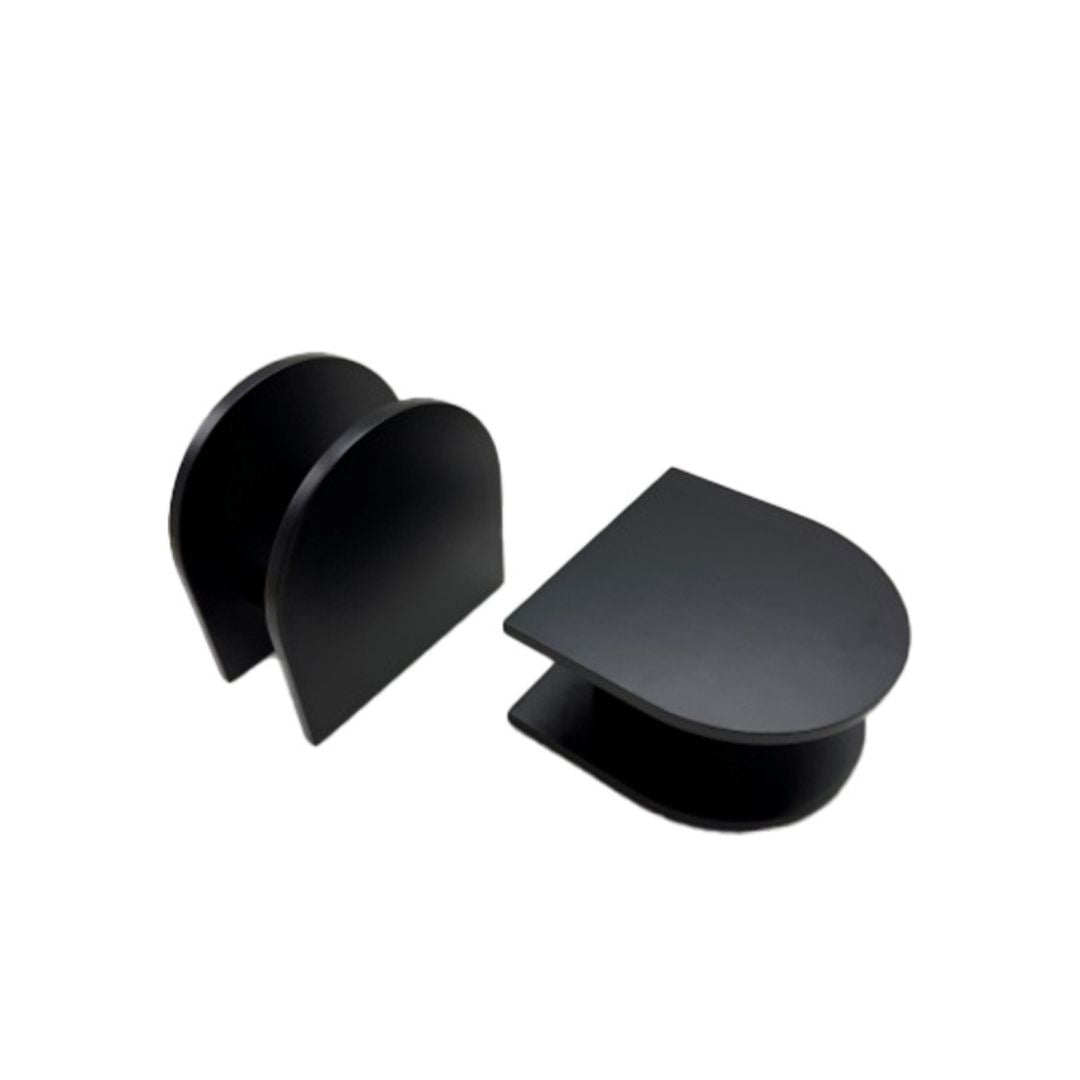 Matt Black 220 D-plates entry door pull handles 3D images