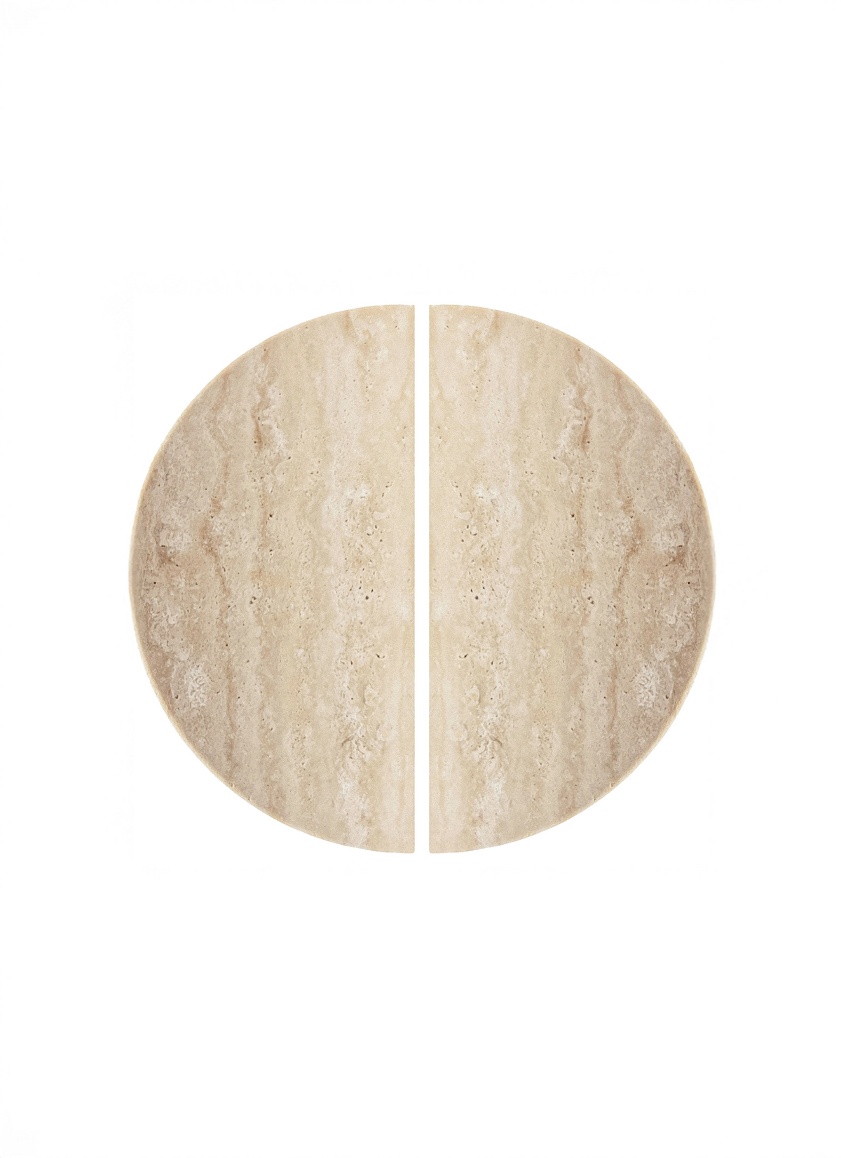 ZMTONLINE Hal Moon travertine Entry door pull handle set on a white background