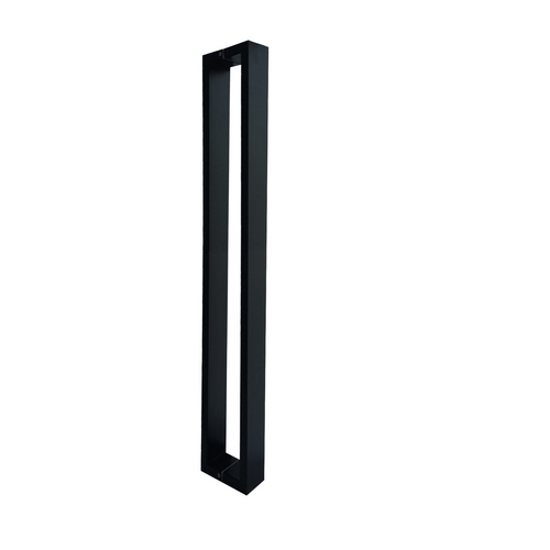 Matt Black Entry door pull handle set 3D image