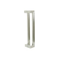ZMTONLINE  stainless steel offset entry door pull handle set with a brushed finish with a back-to-back installation.