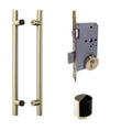 ZMTONLINE Brushed brass entry Door pull handle bundle set.
