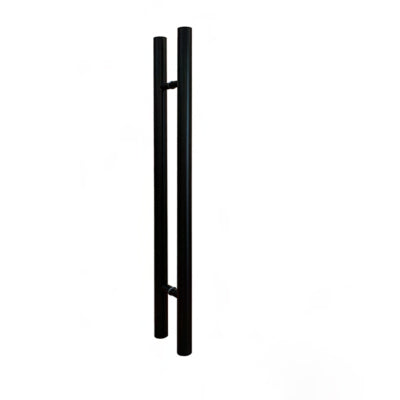 ZMTONLINE Matt Black Entry Door Pull Handles - Pair (classic Series)  in a white background