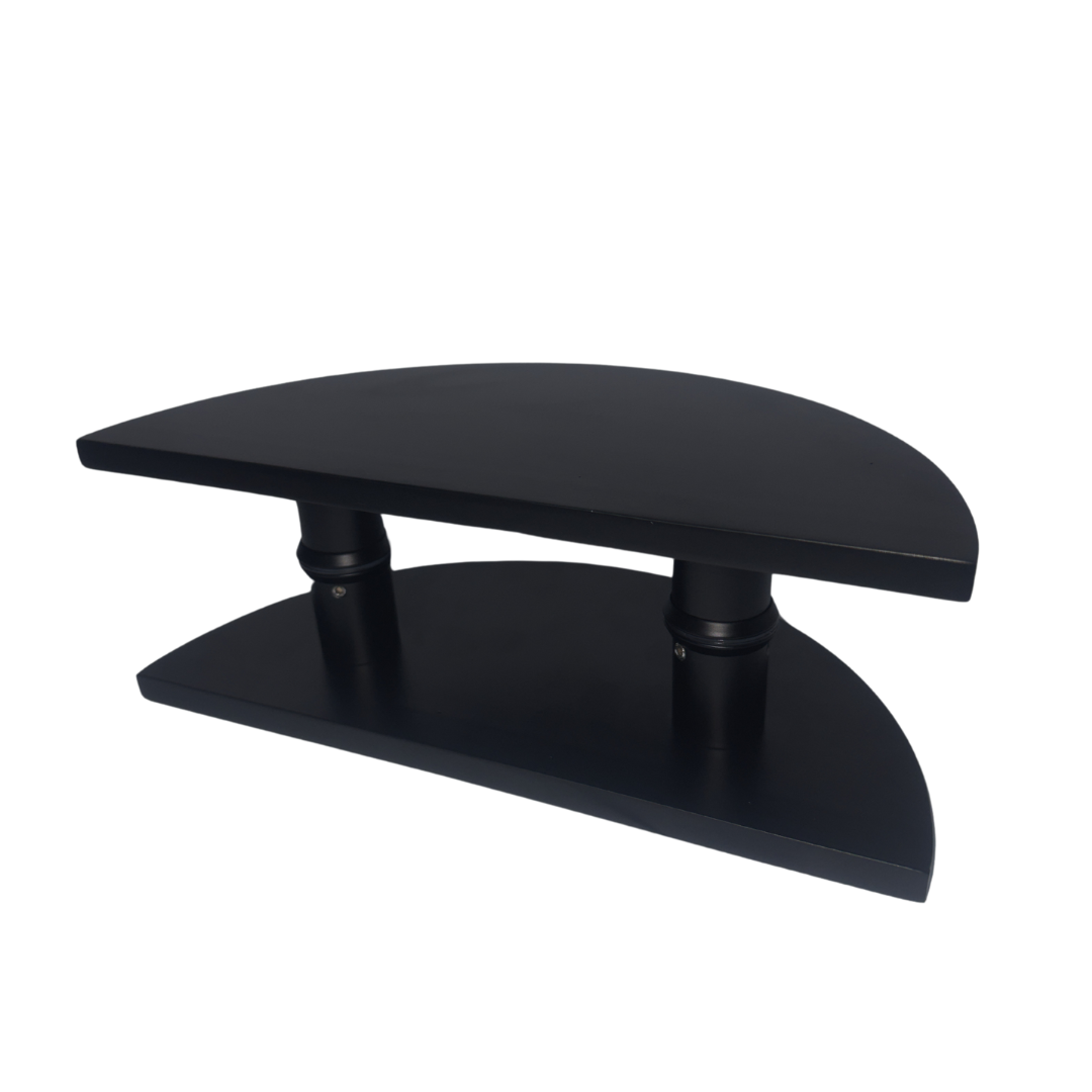 ZMTONLINE 300mm Matt Black half Moon entry door pull handle set