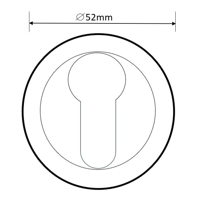 ZMTONLINE Round Euro Cylinder Escutcheon