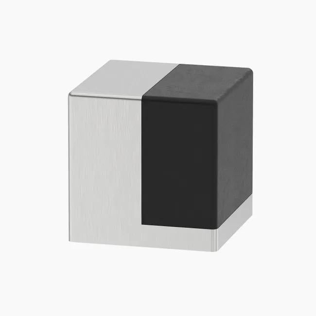 ZMTONLINE - Stainless Steel Cube floor mounted door stopper. 

