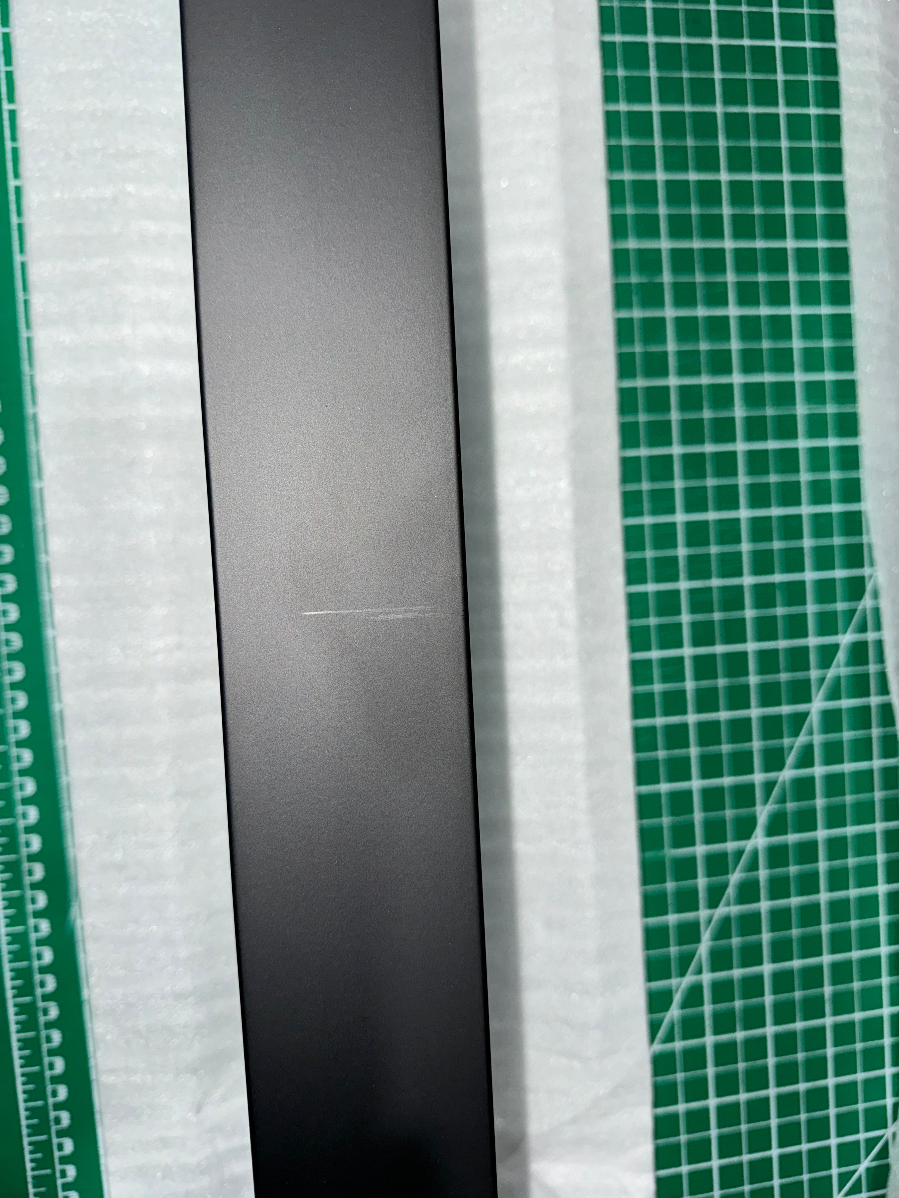 A matt-black-1200mm-entry-door-pull-handle-set-urban-series-2nds-clearance from a top angle