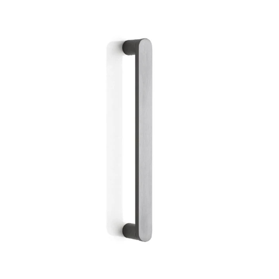 1200mm Solid Stainless steel Entry pull handle set - Brushed Gunmetal finish " CURVE SERIES"